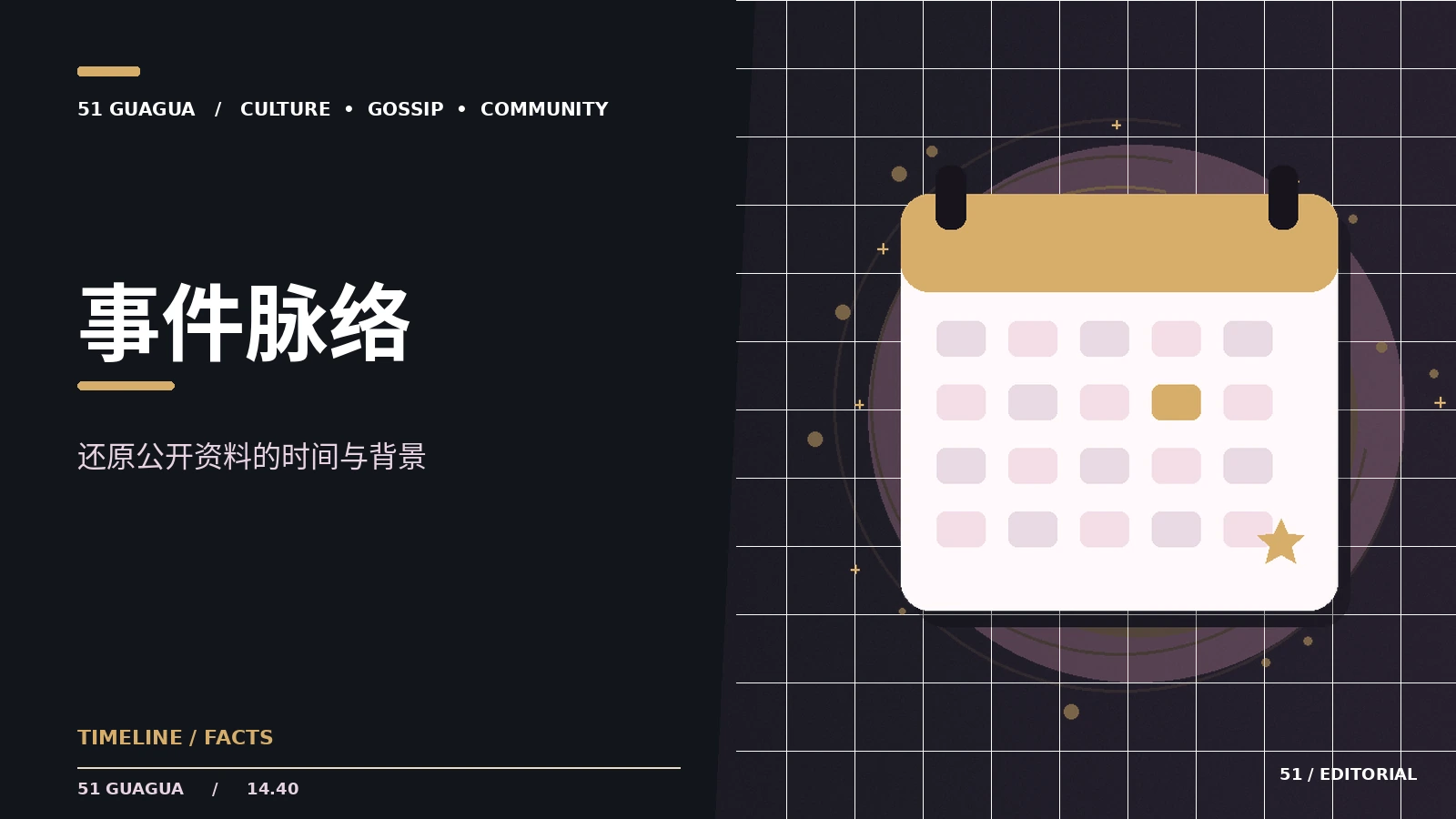 公开事件时间线的核对清单